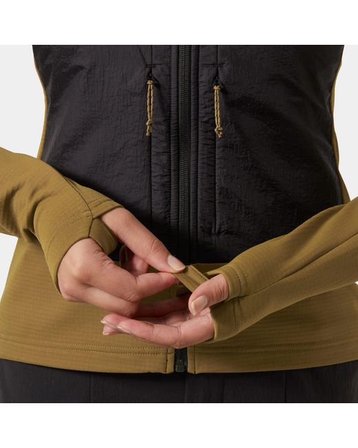 Helly Hansen Green Versalite Hybrid Fleece Jacket