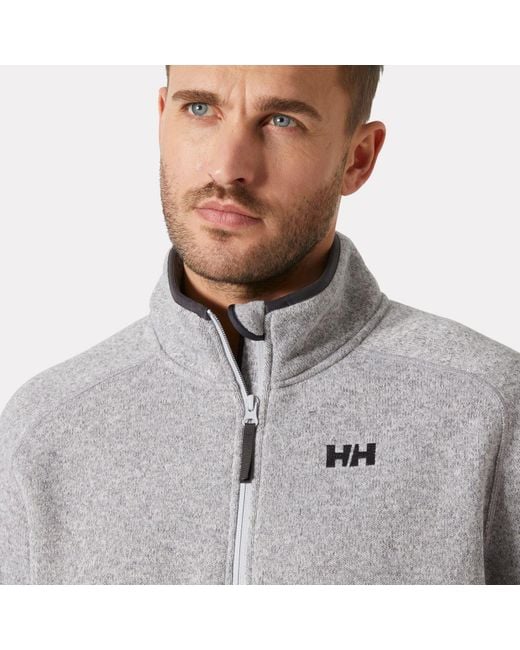 Helly Hansen Gray Varde Fleece Jacket 2.0 for men