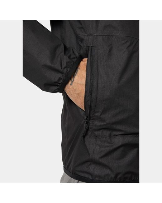 Helly Hansen Black Verglas 2.5-Layer Fastpack Jacket for men
