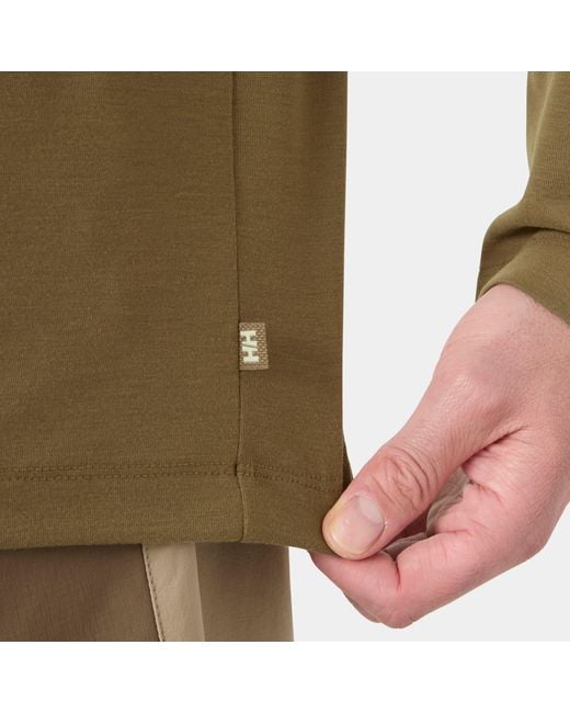 Helly Hansen Green Skog Graphic Long Sleeve Tee for men