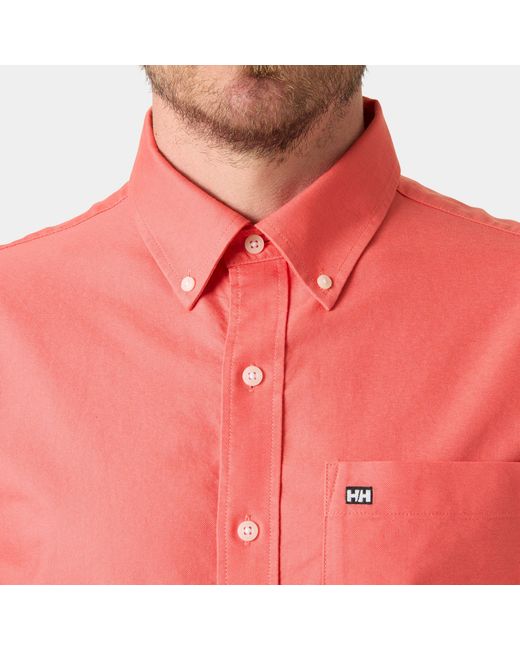 Helly Hansen Red Shore Long Sleeve Shirt for men