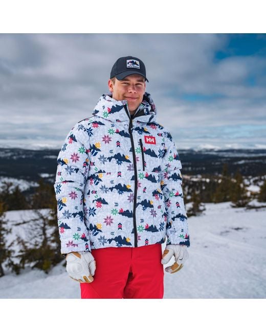 Helly Hansen Blue Kvitfjell Race Puffy Ski Jacket for men