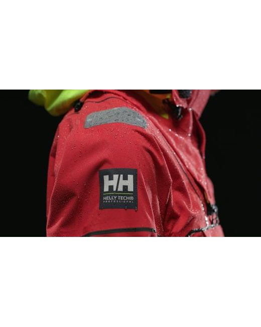 Helly Hansen Red Aegir Ocean Modular Sailing Smock Top for men