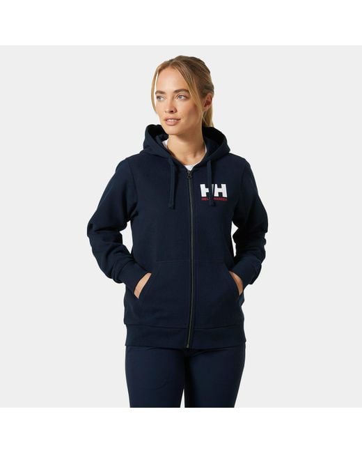 Helly Hansen Blue Hh® Logo Full Zip Hoodie 2.0 Navy
