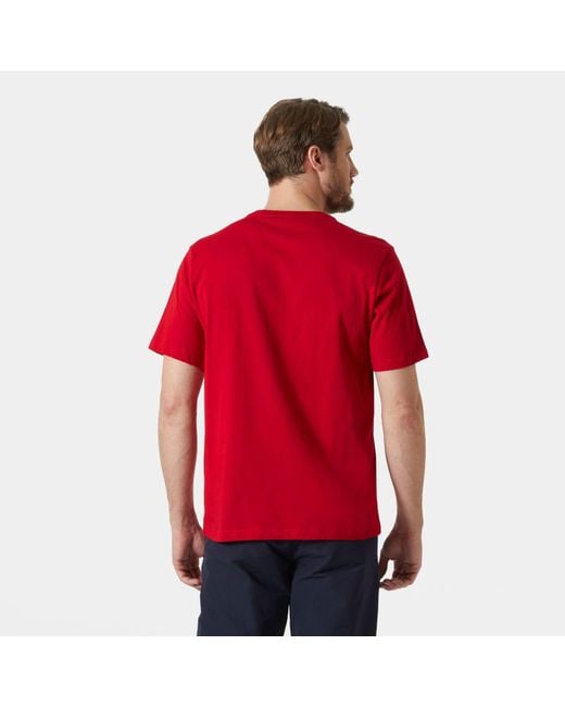Helly Hansen Red Hh Logo T-Shirt 2.0 for men