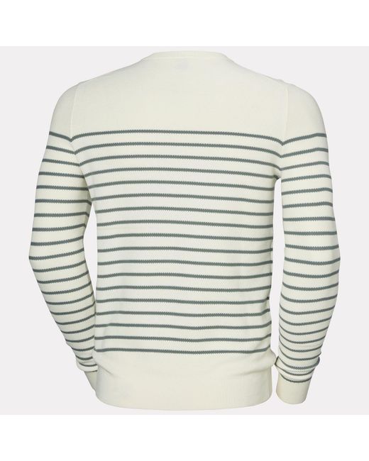 Helly Hansen Gray Skagen Marine Style Cotton-knit Sweater for men