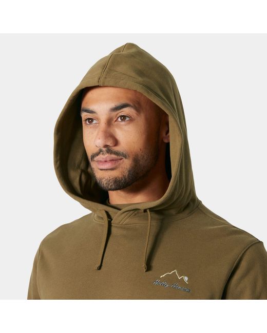 Helly Hansen Green Massif Graphic Hoodie for men