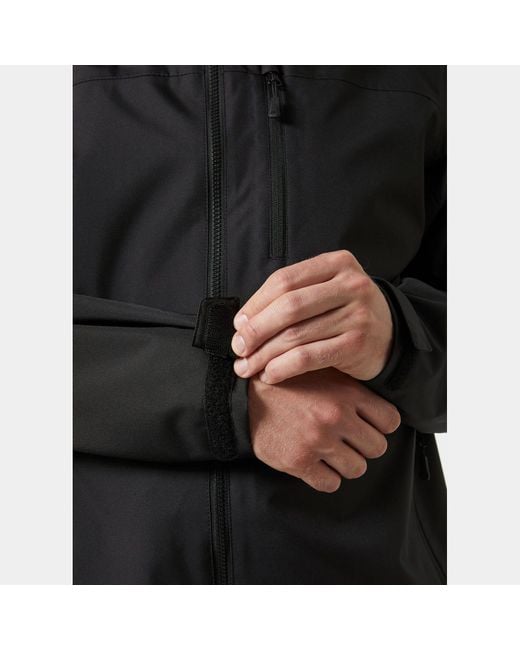 Helly Hansen Black Crew Hooded Jacket 2.0 for men