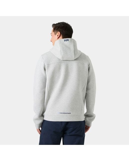 Helly Hansen Gray The Ocean Race Full-Zip Hoodie for men