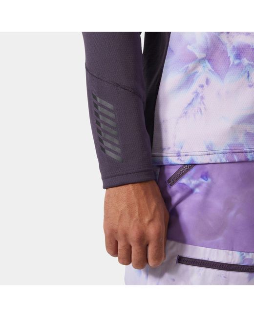 Helly Hansen Purple Lifa Active Crew Warm Base Layer for men