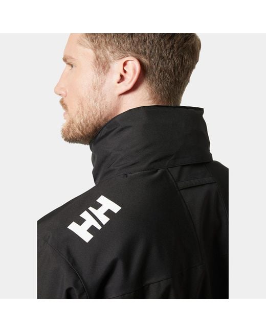 Helly Hansen Black Crew Hooded Jacket 2.0 for men