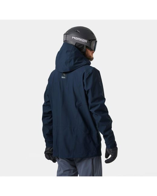 Helly Hansen Blue Alpha Long Ski Shell for men
