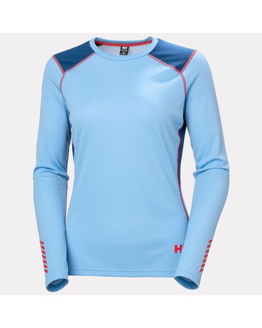 Helly Hansen Blue Lifa Active Crew Lightweight Base Layer