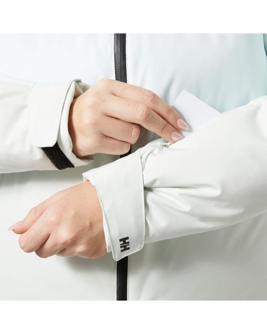Helly Hansen White Nora Short Puffy Ski Jacket