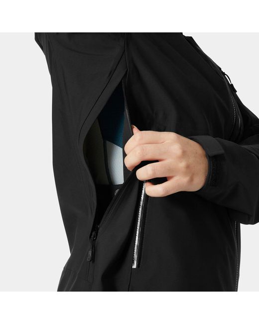 Helly Hansen Black Verglas Backcountry Ski Shell Jacket