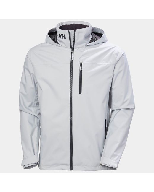 Helly Hansen Gray Crew Hooded Jacket 2.0 for men