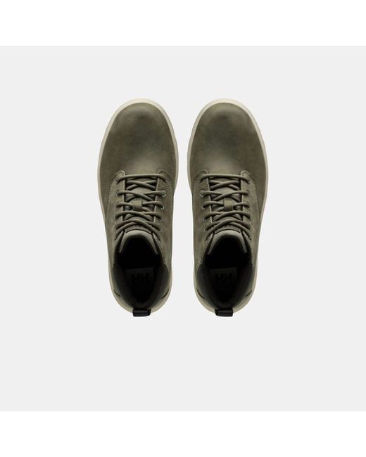 Helly Hansen Green Pinehurst Leather Sneaker Boots for men