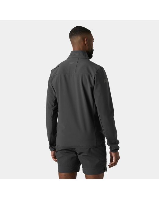 Helly Hansen Gray Crew Softshell 2.0 Jacket for men