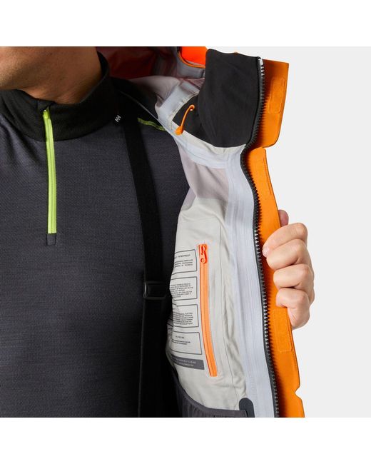 Helly Hansen Orange Sogn Patrol Shell Jacket for men