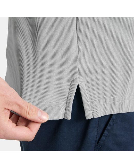 Helly Hansen Gray Crewline Quick-Dry Performance Polo for men