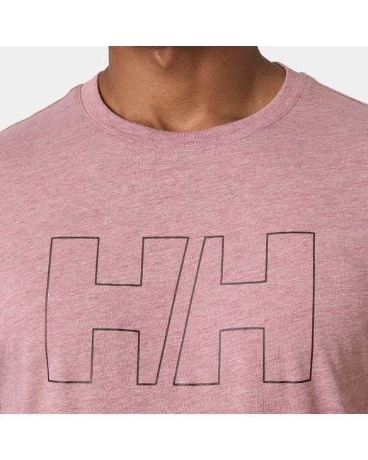 Helly Hansen Red Hh Tech Logo T-Shirt for men