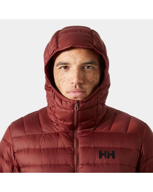 Helly Hansen Red Verglas Hooded Down Jacket 2.0 for men