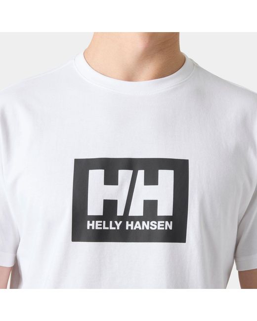Helly Hansen White Hh Box Soft Cotton Tshirt for men