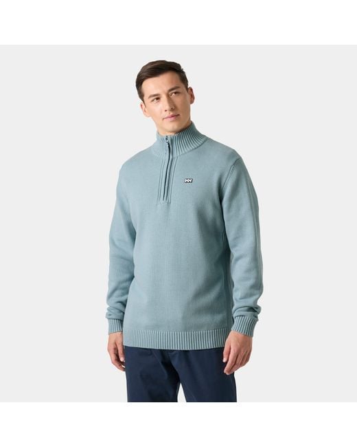 Helly Hansen Blue Smoegen Half-Zip Sweater for men