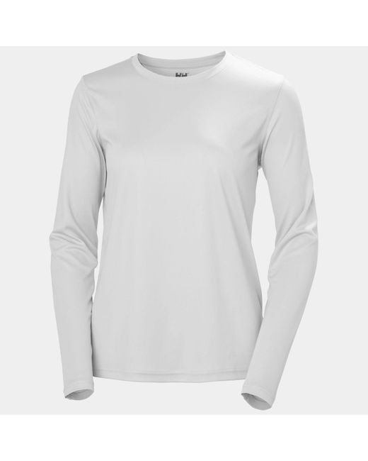 Helly Hansen Gray Tech Crew Long Sleeve 2.0