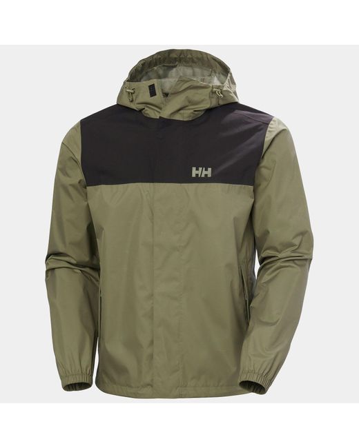 Helly Hansen Green Vancouver Rain Jacket for men
