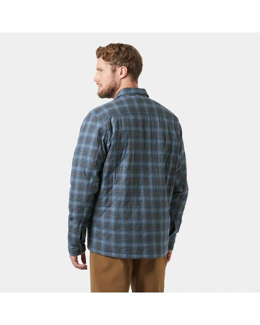 Helly Hansen Blue Isfjord Insulated Shacket for men