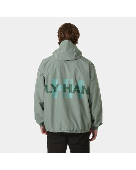 Helly Hansen Green Core Graphic Rain Jacket for men