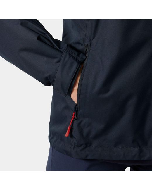 Crew Hooded Pile Jacket Helly Hansen de color Blue