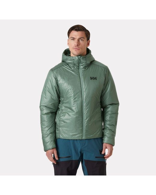 Helly Hansen Green Odin Everdown Hooded Jacket for men