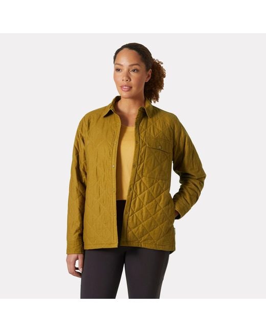 Helly Hansen Brown Isfjord Insulated Shacket