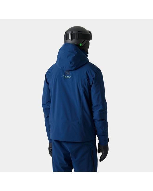 Helly Hansen Blue Alpha Lifaloft Lightweight Ski Jacket for men