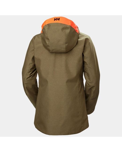 Helly Hansen Green Powderqueen 3.0 Durable Ski Jacket