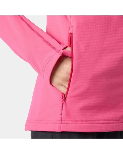 Helly Hansen Pink Versalite Hooded Fleece Jacket