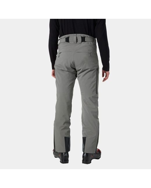 Helly Hansen Gray Alpha Lifaloft Lightweight Mountain Ski Pants for men