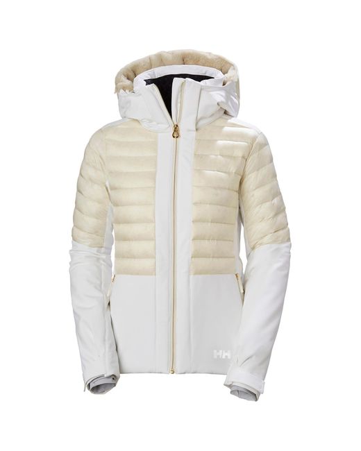 white helly hansen ski jacket