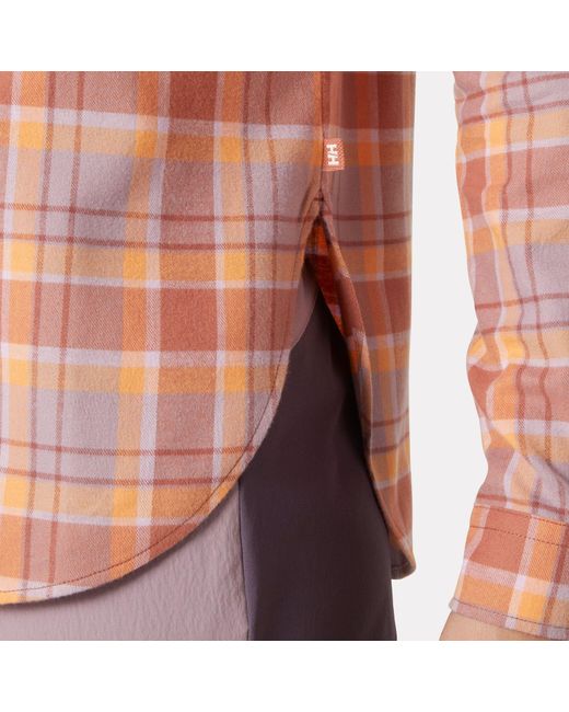 Helly Hansen Pink Lokka Organic Flannel Shirt