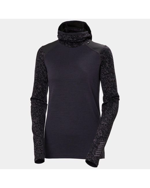 Helly Hansen Blue Lifa Merino Midweight Balaclava Hoodie