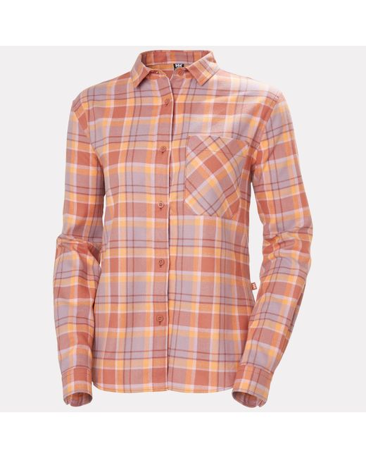 Helly Hansen Pink Lokka Organic Flannel Shirt