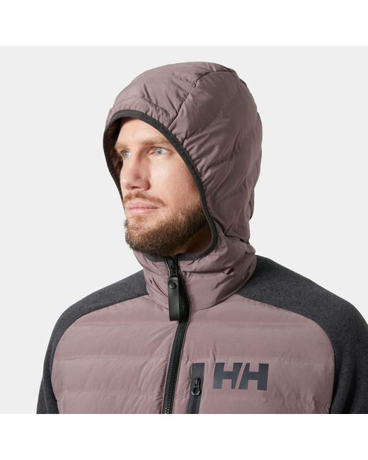 Giacca Isolante Ibrida Arctic Ocean Uomo Grigio di Helly Hansen in Brown da Uomo