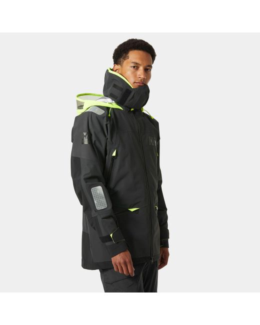 Helly Hansen Black Aegir Race Sailing Jacket 2.0 for men