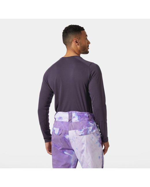 Helly Hansen Purple Lifa Active Crew Warm Base Layer for men