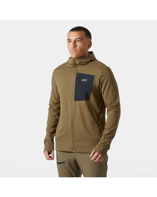 Helly Hansen Green Versalite Hooded Fleece Jacket for men