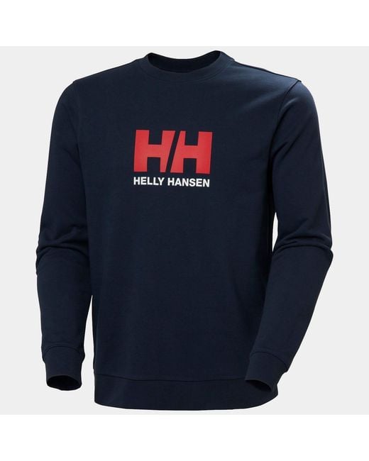 Helly Hansen Blue Hh Logo Crew Sweatshirt for men