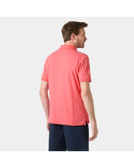 Helly Hansen Red Messina Graphic Fitted Polo for men