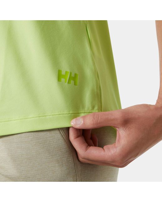 Helly Hansen Green Damen Tech Geteiltes Tanktop 2.0